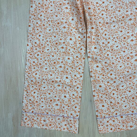 Lingua Franca Floral Daisy Retro 70s Playful Cottage Core Wide Leg Pants Small - Picture 14 of 16